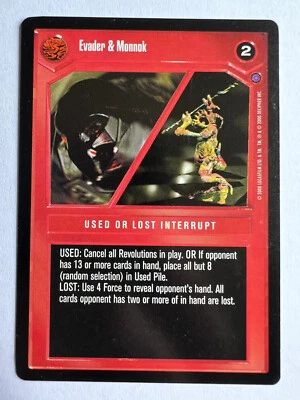 Star Wars CCG Reflections II Evader & Monnok Premium Rare SWCCG - Image 1 of 2