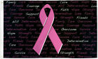 Black Pink Ribbon Flag 3x5ft Breast Cancer Awareness Survivor House Flag