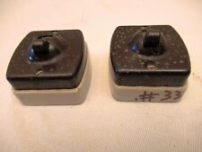 Vintage Electric Switches Bakelite & Porcelain Black Color By Bajaj 250 V 5Am 33