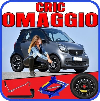 Ersatzrad 4-Loch Größe 15 Smart Fortwo Mit Wagenheber + Schlüssel PS - Bild 1 von 4