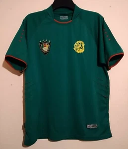 RARE CAMEROUN NATIONAL FOOTBALL TEAM 2001 SPECIAL LION CLAW S/S HOME SHIRT L CAM - Picture 1 of 10