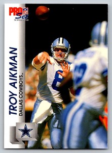 1992  Pro Set #473 Troy Aikman Dallas Cowboys