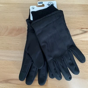 Dockers Mens Gloves Black Lined for Warmth Touchscreen XL - Extra Large NEW - Picture 1 of 5