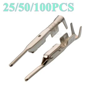YAZAKI 0.64mm Automotive Electrical Wiring Crimp Male Plug Pin Terminals Contact - Picture 1 of 2