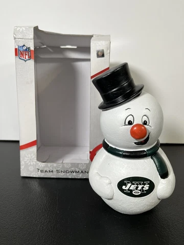 New York Jets NFL Team Snowman 7" Figure Forever Collectibles Football Christmas Cover