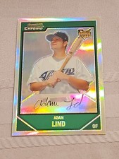 2007 Topps Bowman Chrome Rookie Refractor Adam Lind Toronto Blue Jays #207 RC 🔥