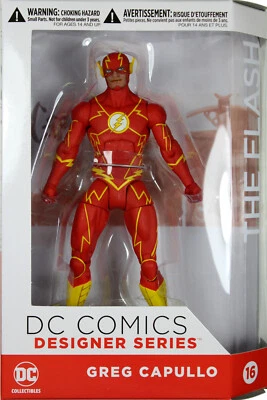 Коллекционные предметы DC ~ ЭКШН-ФИГУРКА FLASH ~ дизайнерская серия комиксов DC ~ Грег Капулло - Изображение 1 из 2