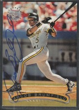 Original Autograph, Jacob Brumfield; Pittsburgh Pirates, 1996 TSC #341