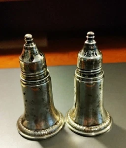 Reed & Barton Sterling Silver Duchin Creation Salt & Pepper Shakers 1940 FREESH - Picture 1 of 2