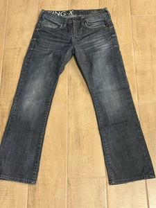 Pantalones de mezclilla Buffalo David Bitton King X lavado oscuro bootcut usados - Imagen 1 de 5