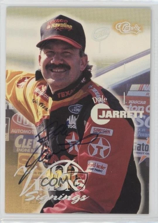 1996 Classic Visions Signings Auto Silver Foil /250 Dale Jarrett Auto HOF - Image 1 of 2