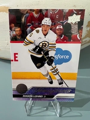 2023-24 Upper Deck Series 2 - Young Guns Mason Lohrei #497 (RC) Boston Bruins - Image 1 of 2