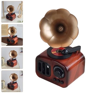 Gramophone Music Box Office Lovers Musical Instruments Table Decorl - Picture 1 of 12
