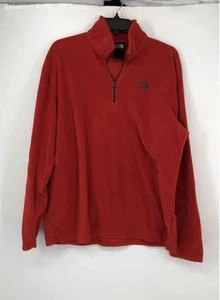 The North Face Mens Red Long Sleeve 1/4 Zip Mock Neck Pullover Jacket Size Large - Picture 1 of 6