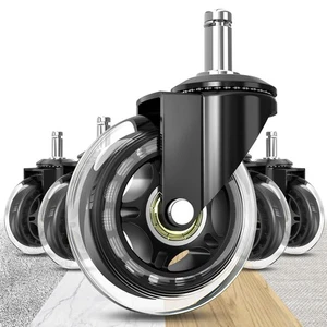 Soontrans Office Chair Wheels 10mm Stem, Compatible 2.Clear- Ikea Only  - Picture 1 of 8