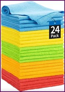 Mikrofaser Reinigungstuch 24er Set Handtuch Lappen Auto Polieren Details kein Kratzer - Bild 1 von 24