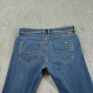 Diesel Jeans Womens W34 L32 Blue Tapered Streetwear Tepphar Made In Italy - Picture 1 of 15