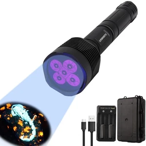 S5 UV Flashlight, Super Bright Black Light Flashlight with 5 LEDs, for UV Res... - Picture 1 of 6