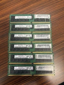 6x Samsung 32GB PC4-2666V DDR4 2666MHz RDIMM ECC Server RAM M393A4K40CB2 - Picture 1 of 2