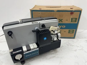 Vintage Sankyo Dualux-8 Super 8 Film Projector w/Cover & Box *Tested* - Picture 1 of 11
