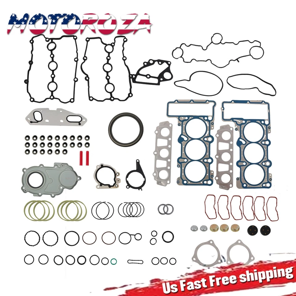 Juego de juntas de cubierta de válvula de culata para AUDI Q5 Q7 3.0 TFSI 06E103148AG Foto 1 de 4