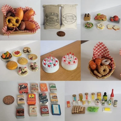 Miniature Doll House & Sylvanian Accessories 1:12th Scale - food and pantry - Image 1 of 2