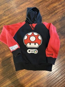 Nintendo Torrel Super Mushroom Hoodie Size Small Black Red Limited Edition - Picture 1 of 10