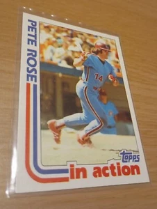 PETE ROSE Philadelphia Phillies 1982 Topps In Action Card. - Picture 1 of 2