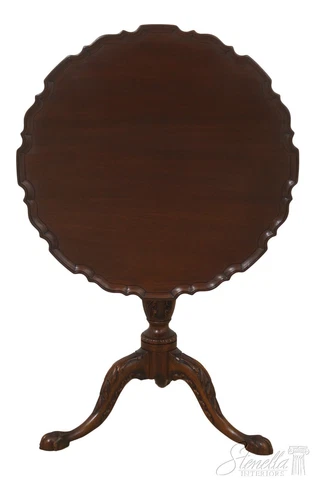L33403EC: HENKEL HARRIS Ball & Claw Mahogany Tilt Top Table Cover