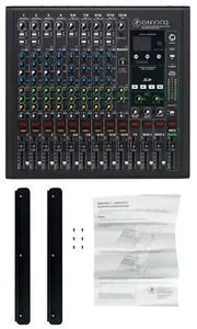Mackie ONYX12 12-Channel Analog Mixer w/USB/3-Band EQ/Bluetooth+Rack Kit - Picture 1 of 9
