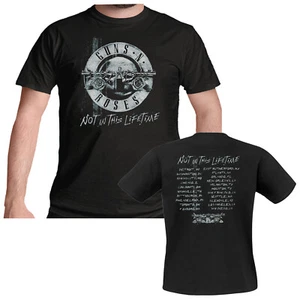Guns n Roses T Shirt Not In This Lifetime Tour Official Xerox Greytone B&W New - Picture 1 of 37