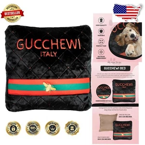 Orthopedic Memory Foam Dog Bed with Removable Washable Cover - 24x24 Size - Picture 1 of 7