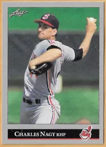 CHARLES NAGY CLEVELAND INDIANS #115 - FOGLIA QUASI NUOVA-MT 1992 - Foto 1 di 2