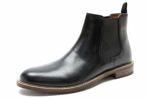 Botas de cuero Red Tape Bateman Pull Chelsea negras tostadas para hombre tallas 7 8 9 10 11 12 - Imagen 1 de 11