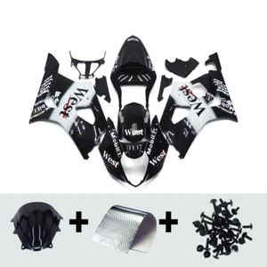 White Black Plastic Fairings for Suzuki GSXR1000 2003 2004 K3 03 04 Body Frames - Picture 1 of 9