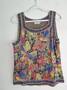 Top tunica arcobaleno vintage anni 70 Missoni per Nordstrom maglia senza maniche - Foto 1 di 5