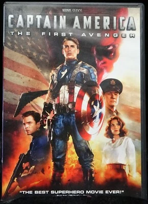 Captain America The First Avenger📀Chris Evans Hayley Atwell Tommy Lee Jones DVD - Image 1 of 3