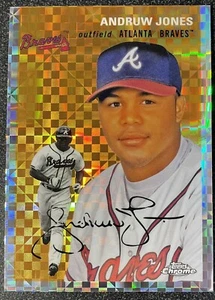 Andruw Jones 2023 Topps Chrome Platinum Anniversary X-Fractor #17-ATL - Picture 1 of 2