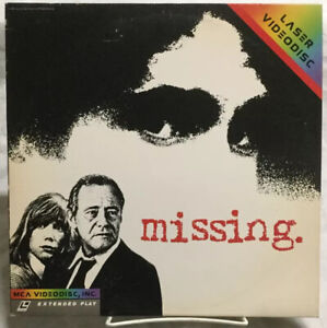Missing Jack Lemmon 1982  LaserDisc Vintage Untested