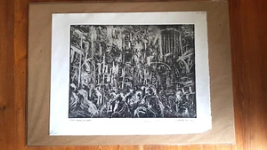 New York Times Square Monoprint Print A3 - Picture 1 of 1