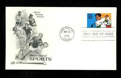 US FDC #2961//2965 / 2965 Artcraft 1995 Jupiter FL Recreational Sports Golf  - Image 1 of 2