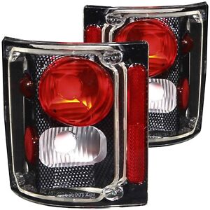 73-87 Chevy CK Pickup Truck Suburban Euro Clear Tail Lights Lamps Carbon