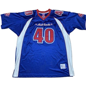 School Of Hard Knocks Football Jersey Mens 2XL Blue #40 Vintage HipHop Skater - Picture 1 of 10