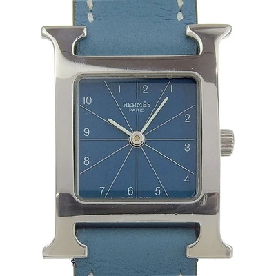 HERMES Heure H watch Watches HH1.210 Blue geneDial Stainless Steel/leather... - Image 1 of 4