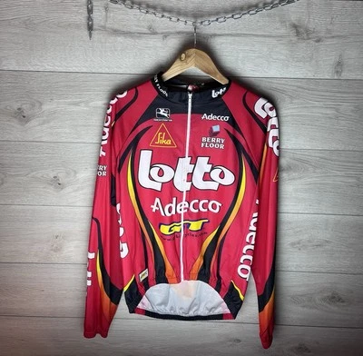 Camiseta Larga Rara Vintage Camiseta Ciclismo Lotto Hombre’s Foto 1 de 4