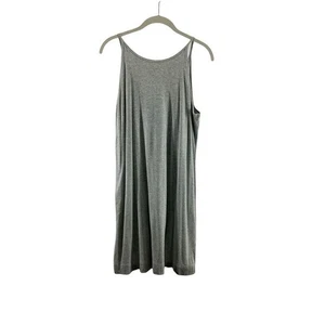 White House Black Market Heathered Gray Sleeveless Tank Dress Women's Medium - Picture 1 of 9