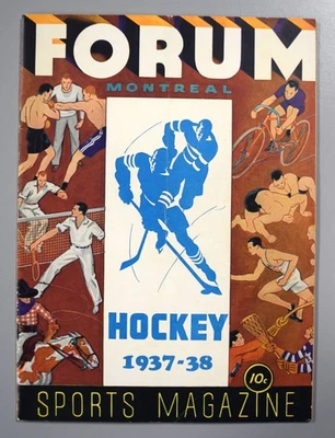 Montreal Maroons vs Boston Bruins December 18th 1937 Official Game Program - Image 1 of 3
