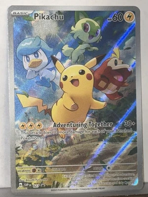 POKÉMON PROMO NM/M Pikachu Promo SV Scarlet & Violet Cards 027 Collect Rare Poké - Image 1 of 4