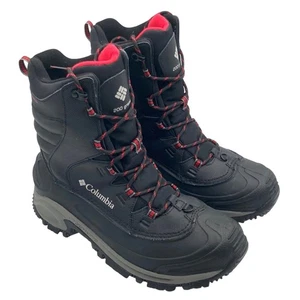 Columbia Mens BUGABOOT III Techlite Waterproof Boots BM5980-010 Size 9 Black Red - Picture 1 of 24
