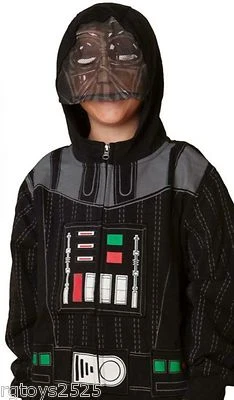 Star Wars Darth Vader Hoodie Jacket Size 6-7 S 10-12 L New Sweatshirt Childs - Image 1 of 2